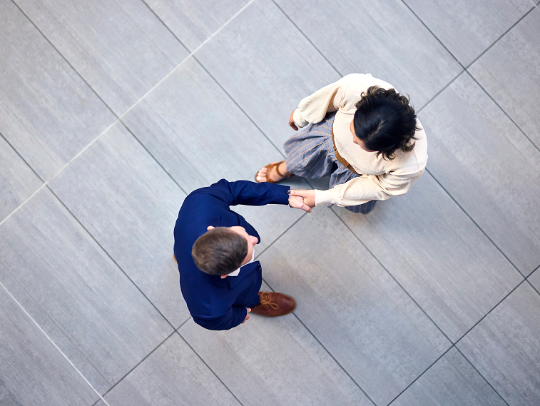 Hand Shake Stock image